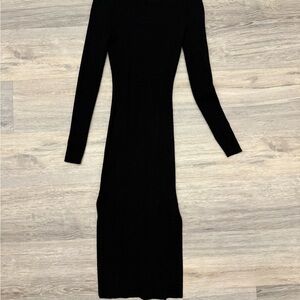 Bodycon Sweater Dress with double side slits